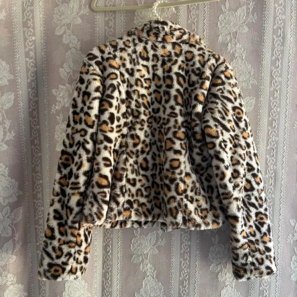 HAVE Women's Faux Fur Leopard Jacket - Picture 4 of 6